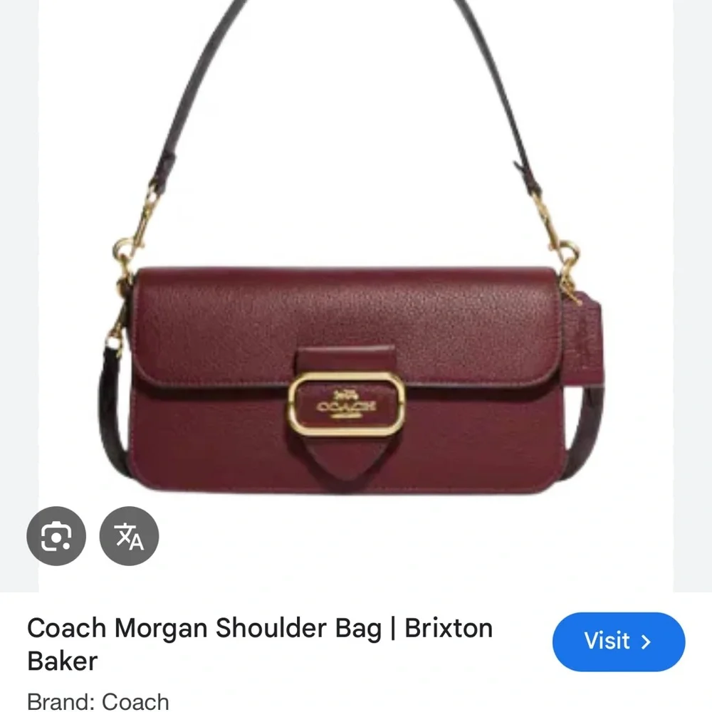 Coach Morgan Bag in Burgundy - Picture 5 of 5